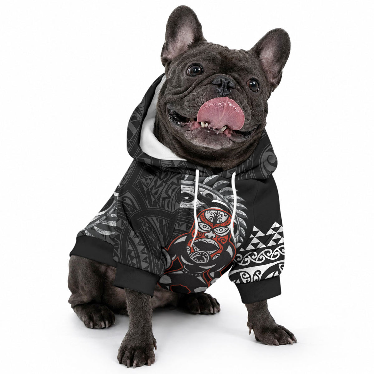New Zealand Indigenous-Maori Rugby Custom Pet Hoodie LT9 - Polynesian Pride