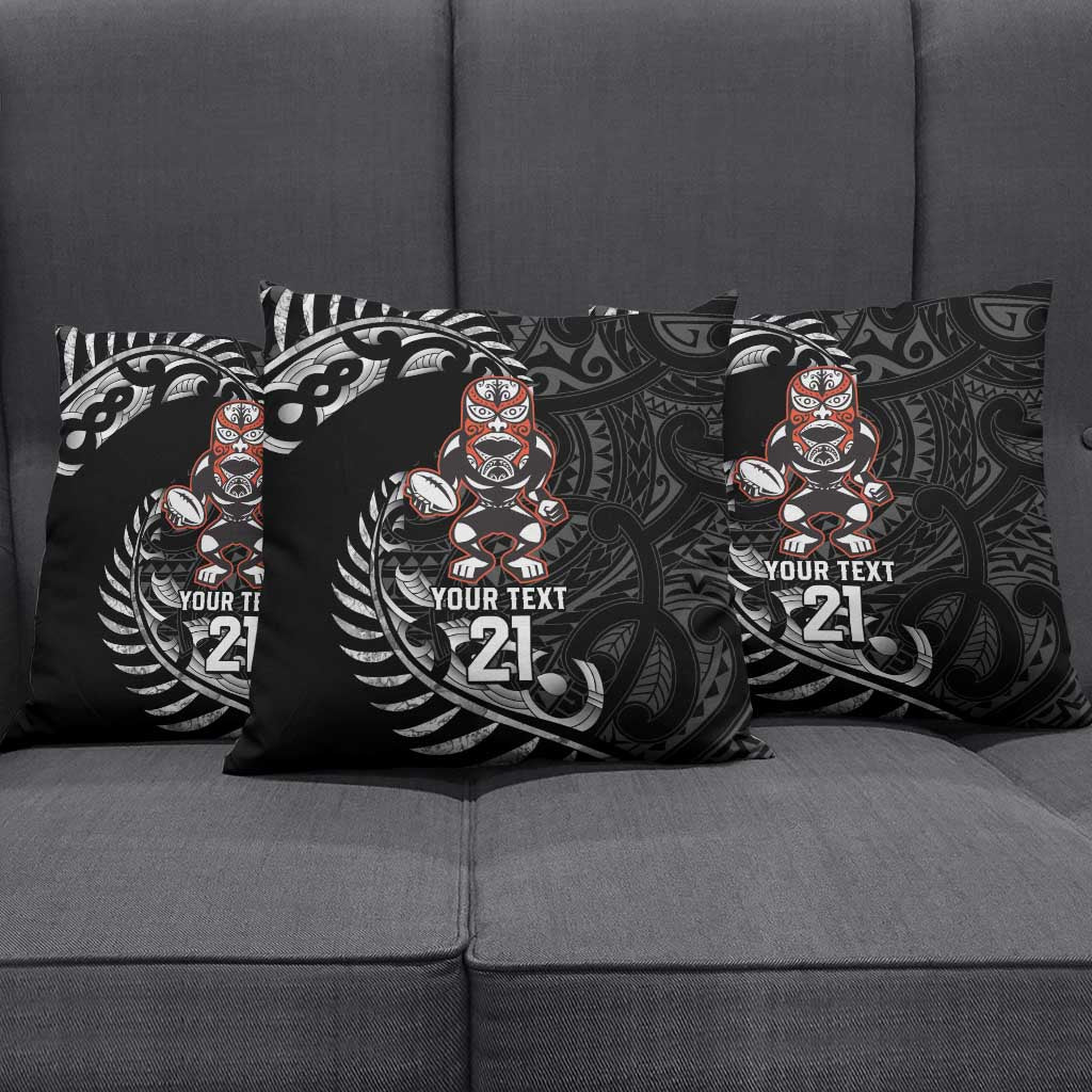 New Zealand Indigenous-Maori Rugby Custom Pillow Cover - Polynesian Pride