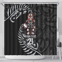New Zealand Indigenous-Maori Rugby Custom Shower Curtain