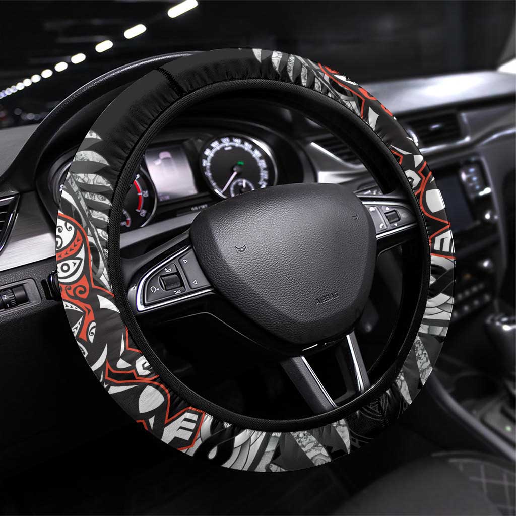 New Zealand Indigenous-Maori Rugby Steering Wheel Cover