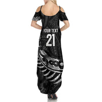 New Zealand Indigenous-Maori Rugby Custom Summer Maxi Dress