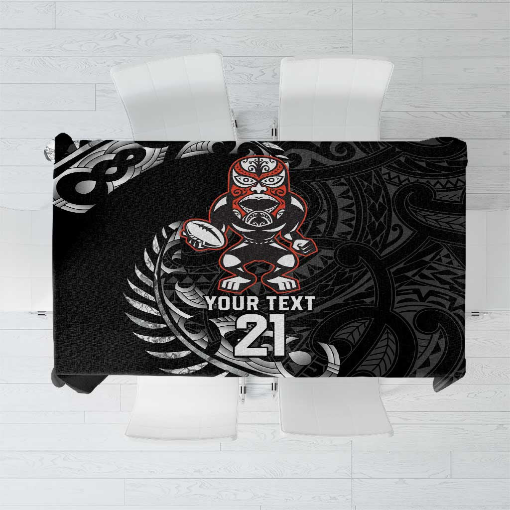 New Zealand Indigenous-Maori Rugby Custom Tablecloth