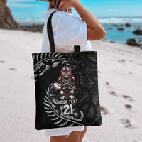New Zealand Indigenous-Maori Rugby Custom Tote Bag - Polynesian Pride