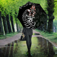 New Zealand Indigenous-Maori Rugby Custom Umbrella - Polynesian Pride