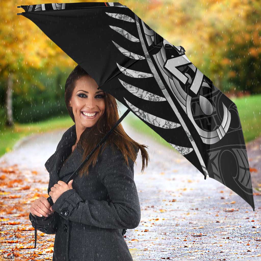 New Zealand Indigenous-Maori Rugby Custom Umbrella - Polynesian Pride