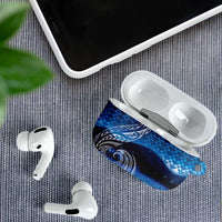 New Zealand Matariki AirPods Case Taniko Aramoana With Koru Galaxy Sky Night - Polynesian Pride