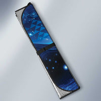 New Zealand Matariki Auto Sun Shade Taniko Aramoana With Koru Galaxy Sky Night - Polynesian Pride