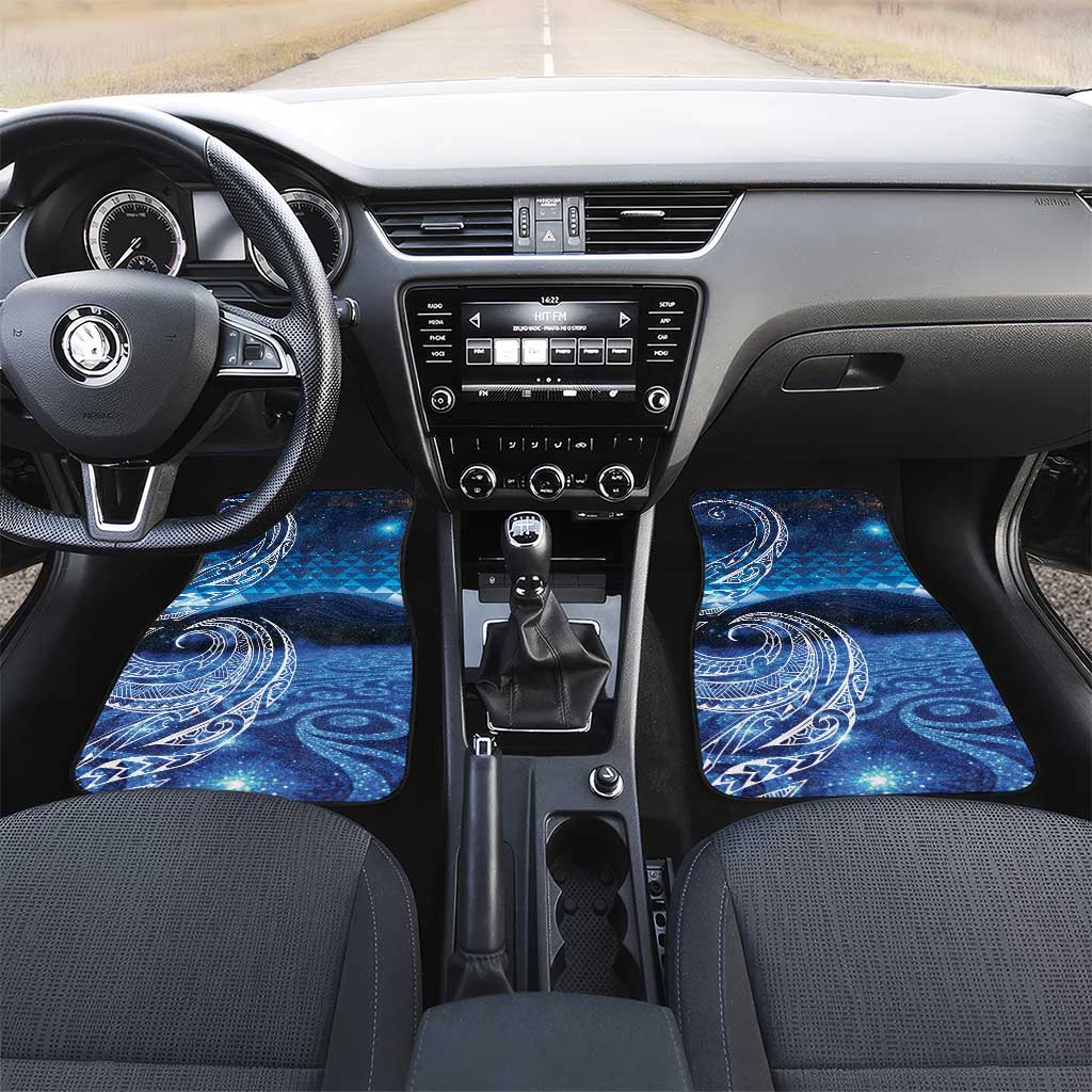 New Zealand Matariki Car Mats Taniko Aramoana With Koru Galaxy Sky Night