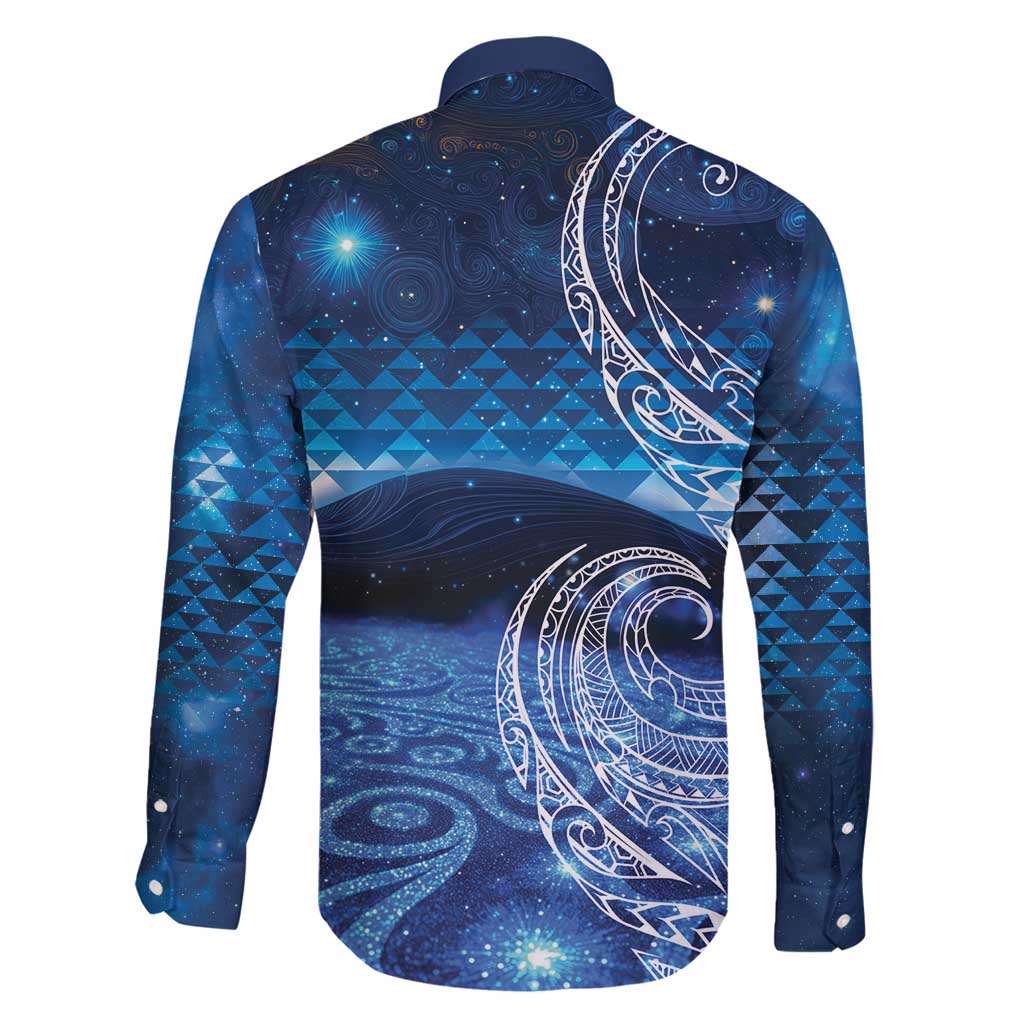 New Zealand Matariki Family Matching Mermaid Dress and Hawaiian Shirt Taniko Aramoana With Koru Galaxy Sky Night