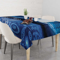 New Zealand Matariki Tablecloth Taniko Aramoana With Koru Galaxy Sky Night