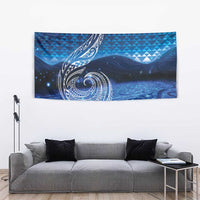 New Zealand Matariki Tapestry Taniko Aramoana With Koru Galaxy Sky Night