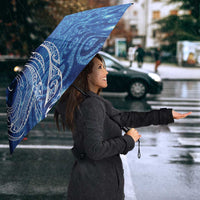New Zealand Matariki Umbrella Taniko Aramoana With Koru Galaxy Sky Night - Polynesian Pride