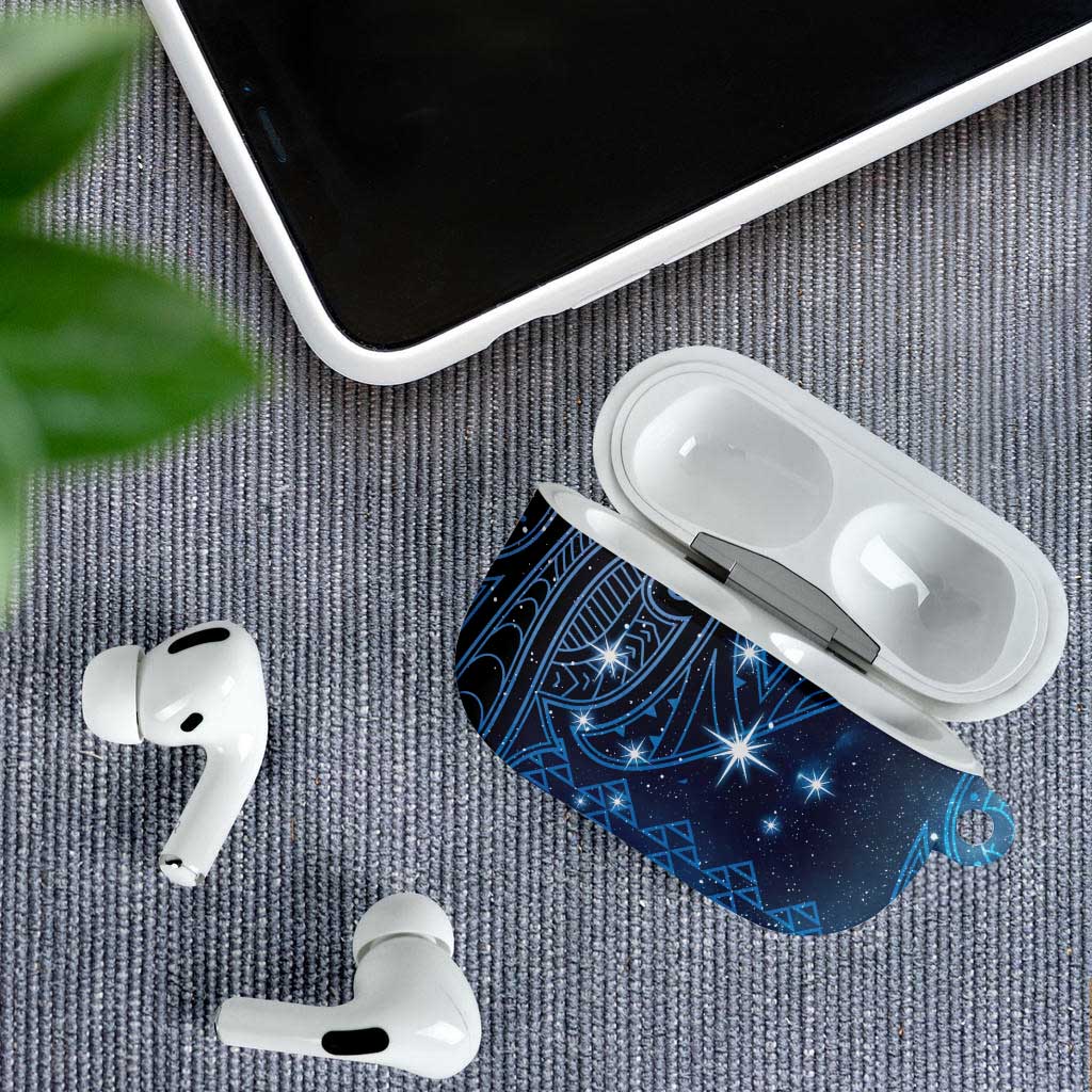 New Zealand Matariki AirPods Case Taniko Aramoana With Maori Galaxy Sky Night - Polynesian Pride