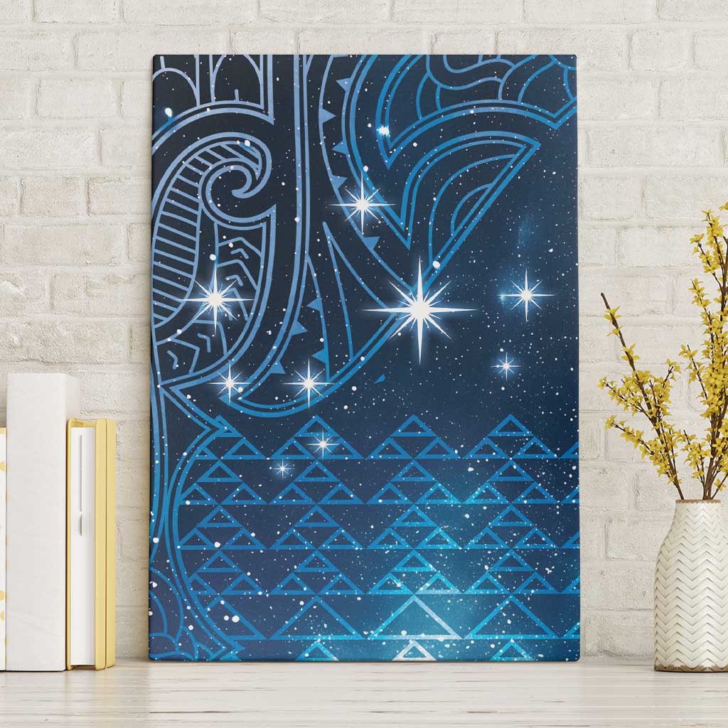 New Zealand Matariki Canvas Wall Art Taniko Aramoana With Maori Galaxy Sky Night