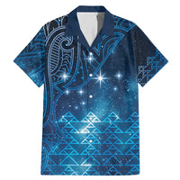 New Zealand Matariki Family Matching Mermaid Dress and Hawaiian Shirt Taniko Aramoana With Maori Galaxy Sky Night