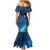 New Zealand Matariki Family Matching Mermaid Dress and Hawaiian Shirt Taniko Aramoana With Maori Galaxy Sky Night