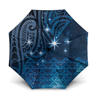 New Zealand Matariki Umbrella Taniko Aramoana With Maori Galaxy Sky Night - Polynesian Pride