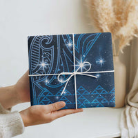 New Zealand Matariki Wrapping Paper Taniko Aramoana With Maori Galaxy Sky Night - Polynesian Pride