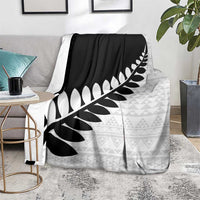 New Zealand Silver Fern Niho Taniwha Blanket