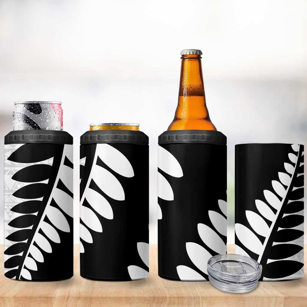 New Zealand Silver Fern Niho Taniwha 4 in 1 Can Cooler Tumbler