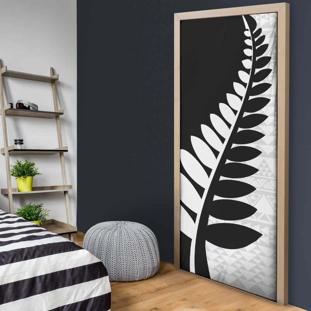 New Zealand Silver Fern Niho Taniwha Door Cover - Polynesian Pride