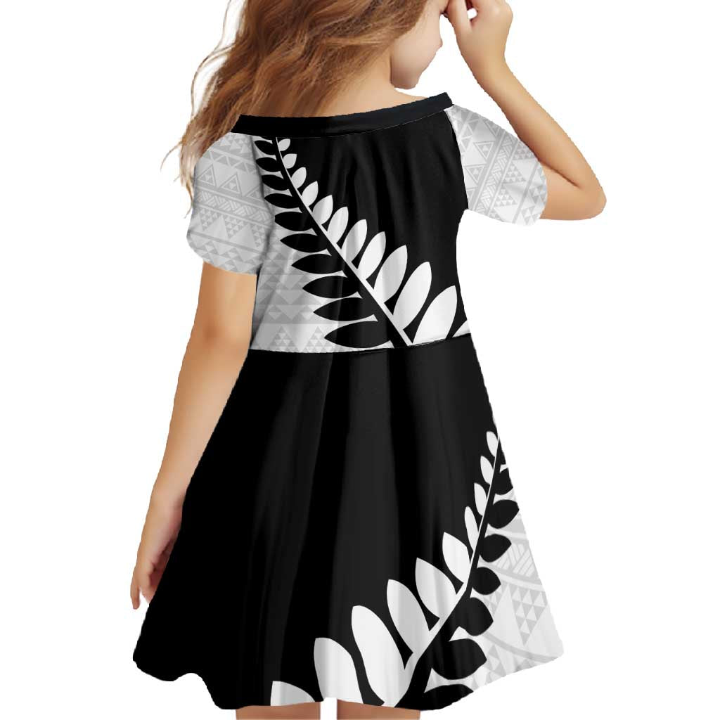 New Zealand Silver Fern Niho Taniwha Family Matching Mermaid Dress and Hawaiian Shirt LT9 - Polynesian Pride