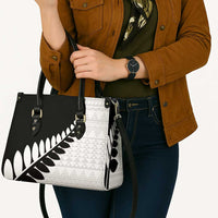 New Zealand Silver Fern Niho Taniwha Leather Bag - Polynesian Pride