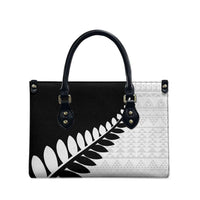 New Zealand Silver Fern Niho Taniwha Leather Bag - Polynesian Pride