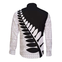 New Zealand Silver Fern Niho Taniwha Long Sleeve Button Shirt