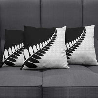 New Zealand Silver Fern Niho Taniwha Pillow Cover - Polynesian Pride
