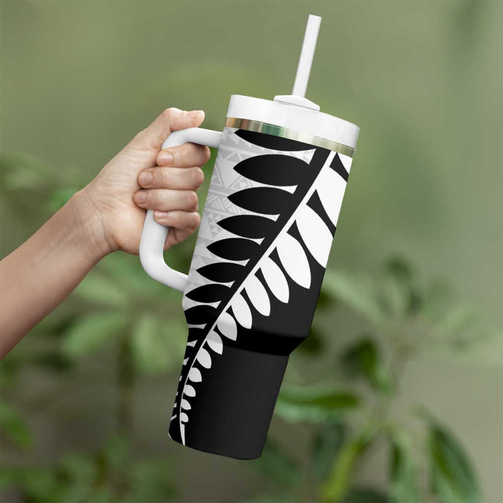 New Zealand Silver Fern Niho Taniwha Tumbler With Handle