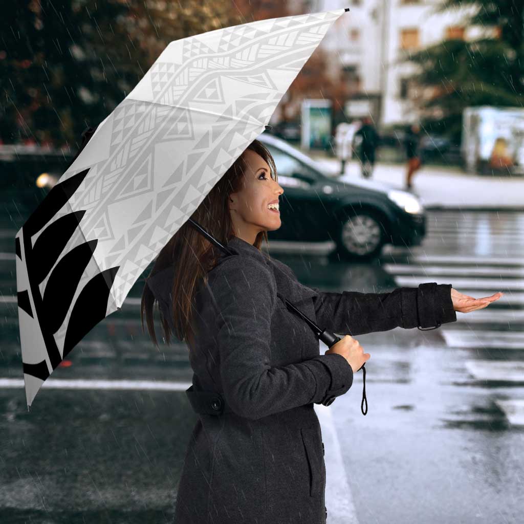 New Zealand Silver Fern Niho Taniwha Umbrella - Polynesian Pride