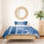 Blue Hibiscus Turle Bedding Set Hawaiian Style Tribal Tapa Pattern