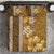 Gold Hibiscus Turle Bedding Set Hawaiian Style Tribal Tapa Pattern