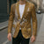 Gold Hibiscus Turle Blazer Hawaiian Style Tribal Tapa Pattern - Polynesian Pride