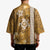 Gold Hibiscus Turle Kimono Hawaiian Style Tribal Tapa Pattern - Polynesian Pride