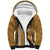 Gold Hibiscus Turle Sherpa Hoodie Hawaiian Style Tribal Tapa Pattern