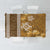 Gold Hibiscus Turle Tablecloth Hawaiian Style Tribal Tapa Pattern