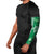Green Hibiscus Turle Arm Sleeves Hawaiian Style Tribal Tapa Pattern - Polynesian Pride