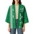 Green Hibiscus Turle Kimono Hawaiian Style Tribal Tapa Pattern - Polynesian Pride