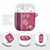 Pink Hibiscus Turle AirPods Case Hawaiian Style Tribal Tapa Pattern - Polynesian Pride