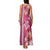 Pink Hibiscus Turle Family Matching Tank Maxi Dress and Hawaiian Shirt Hawaiian Style Tribal Tapa Pattern