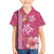 Pink Hibiscus Turle Family Matching Tank Maxi Dress and Hawaiian Shirt Hawaiian Style Tribal Tapa Pattern