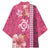 Pink Hibiscus Turle Kimono Hawaiian Style Tribal Tapa Pattern - Polynesian Pride