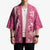 Pink Hibiscus Turle Kimono Hawaiian Style Tribal Tapa Pattern - Polynesian Pride