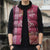 Pink Hibiscus Turle Sleeveless Puffer Jacket Hawaiian Style Tribal Tapa Pattern - Polynesian Pride