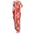 Red Hibiscus Turle Family Matching Tank Maxi Dress and Hawaiian Shirt Hawaiian Style Tribal Tapa Pattern