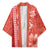 Red Hibiscus Turle Kimono Hawaiian Style Tribal Tapa Pattern - Polynesian Pride