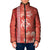 Red Hibiscus Turle Padded Jacket Hawaiian Style Tribal Tapa Pattern - Polynesian Pride