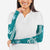 Teal Hibiscus Turle Arm Sleeves Hawaiian Style Tribal Tapa Pattern - Polynesian Pride